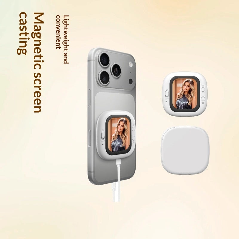 Magnetic Selfie Monitor - Rear Camera Mirroring Device