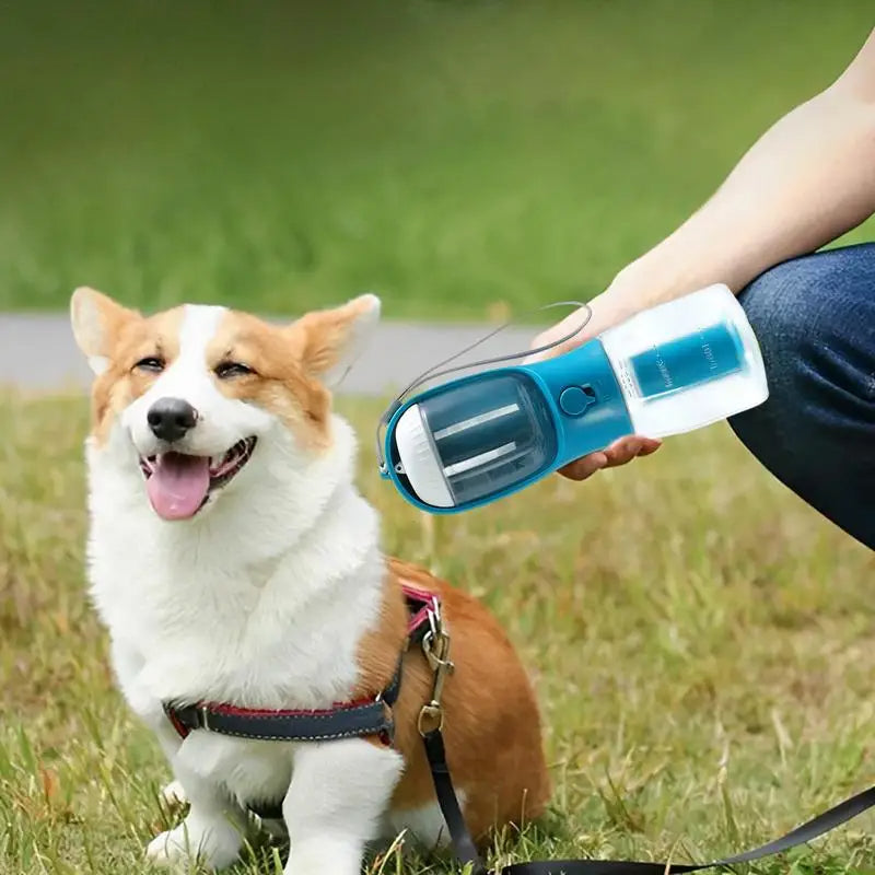 Dog Water Cup Drinking, Food, Garbage Bag Three-in-one Portable Cup