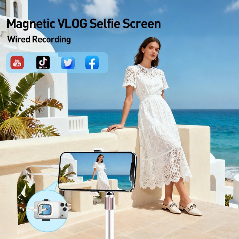 Magnetic Selfie Monitor - Rear Camera Mirroring Device